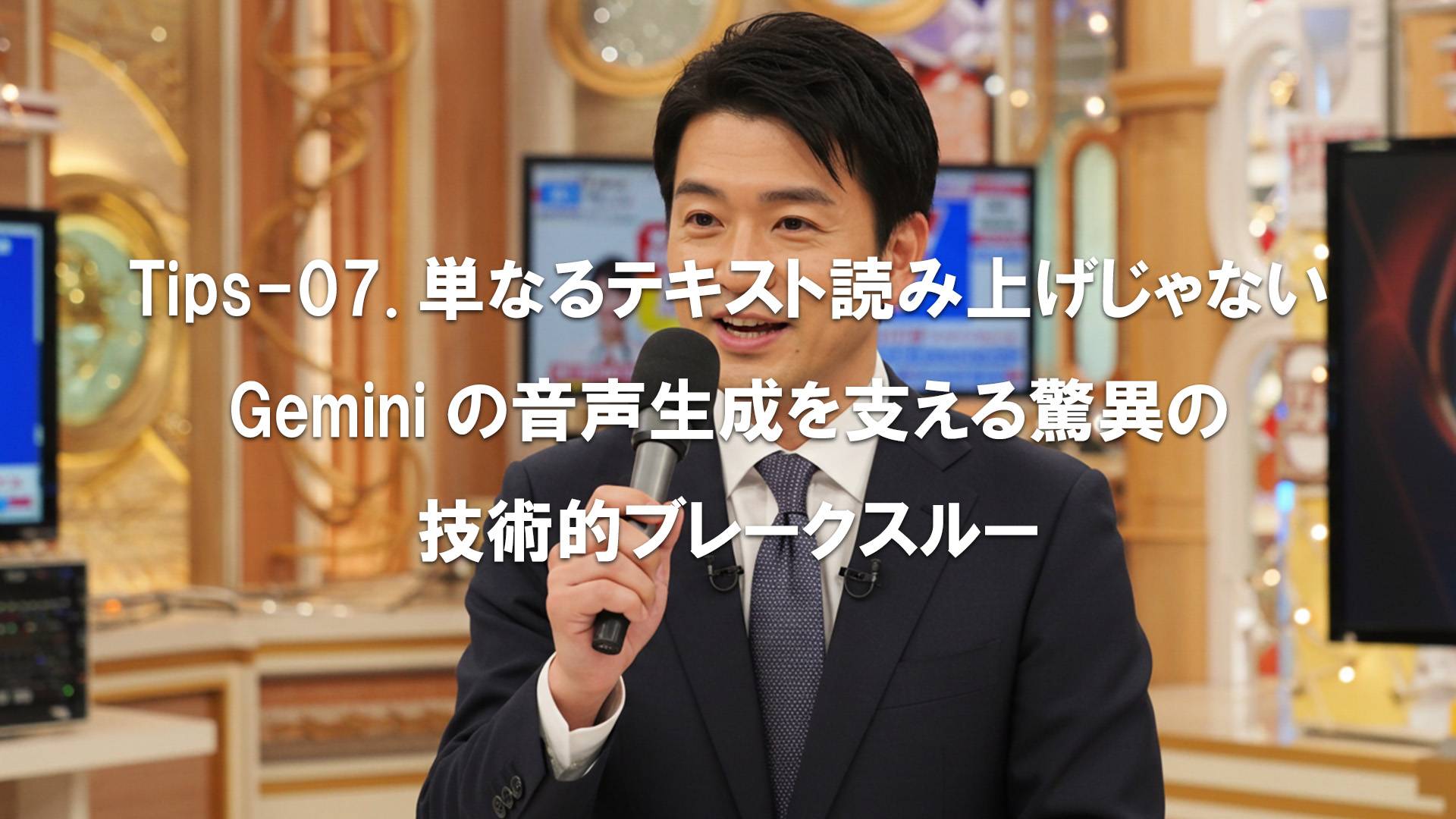 Tips-07.単なるテキスト読み上げじゃない。Geminiの音声生成を支える驚異の技術的ブレークスルー