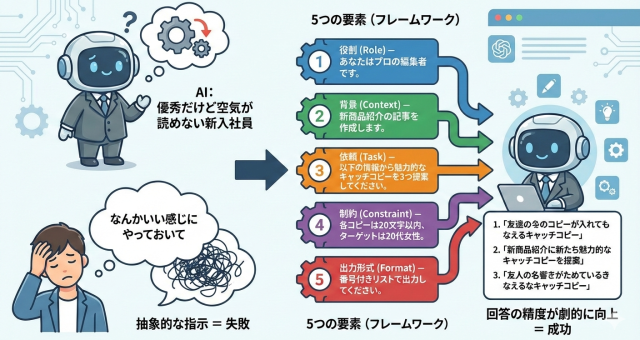 Tips-12.もうプロンプトの書き方に迷わない。これだけ覚えておけばAIの精度が爆上がり！（初心者向け）